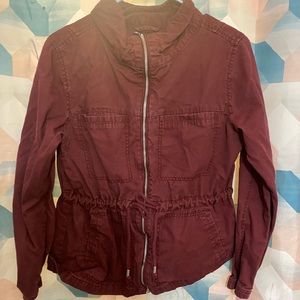 Maroon army jacket